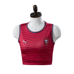 Portugal Puma 2026 Home Women's Cropped Jersey Version Football T-Shirt