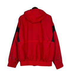 Adidas Red and Black Windbreaker Jacket