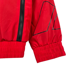 Adidas Red and Black Windbreaker Jacket