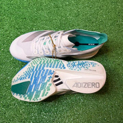 Adidas Adizero Adios Pro 4 White and Silver Running Shoes Size 40 Eur