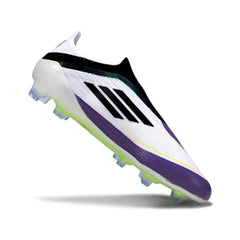 Adidas F50 Elite Laceless Black and Blue Firm Ground FG Football Boot