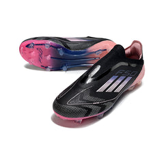 Adidas F50 Elite Laceless Black and Pink Firm Ground FG Football Boot