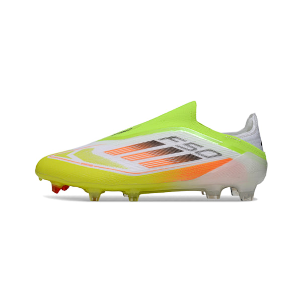 Adidas F50 Elite Laceless Green and Orange Firm Ground FG Football