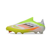 Adidas F50 Elite Laceless Green and Orange Firm Ground FG Football Boot