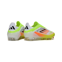Adidas F50 Elite Laceless Green and Orange Firm Ground FG Football Boot