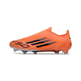 Adidas F50 Elite Laceless Orange and Black Firm Ground FG Football Boot