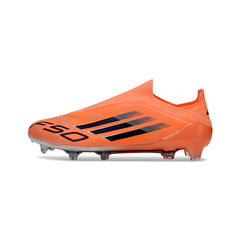 Adidas F50 Elite Laceless Orange and Black Firm Ground FG Football Boot