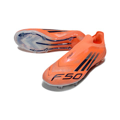 Adidas F50 Elite Laceless Orange and Black Firm Ground FG Football Boot