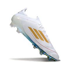 Adidas F50 Elite White and Green Firm Ground FG Football Boot