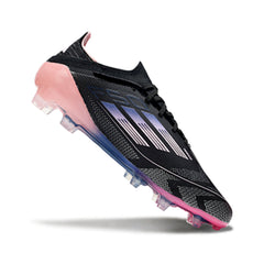 Adidas F50 Primeknit Elite Black and Pink Firm Ground FG Football Boot