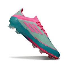 Adidas F50 Primeknit Elite Light Blue and Pink Firm Ground FG Football Boot