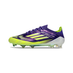 Adidas F50 Primeknit Elite Purple and Green Firm Ground FG Football Boot