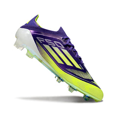 Adidas F50 Primeknit Elite Purple and Green Firm Ground FG Football Boot