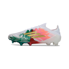 Adidas F50 Primeknit Elite White Green and Red Firm Ground FG Football Boot