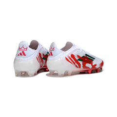 Adidas F50 Primeknit Elite White and Red Firm Ground FG Football Boot