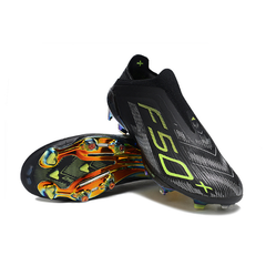 Adidas F50+ Laceless Elite Eletric Stealth Pack Firm Ground FG Kids Football Boot