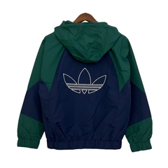Adidas Green Blue Windbreaker Jacket