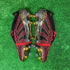Adidas Predator 25 Elite Tongue Black and Red Firm Ground FG Football Boot Size 42 Eur