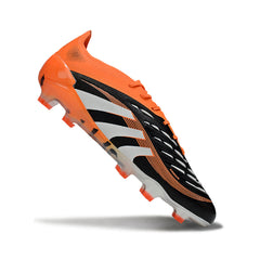 Adidas Predator 25 Elite Black and Orange Firm Ground FG Football Boot