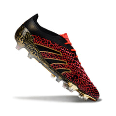 Adidas Predator 25 Elite Black and Red Firm Ground FG Football Boot