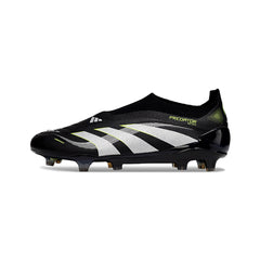 Adidas Predator 25 Elite Laceless Black Pack Firm Ground FG Football Boot