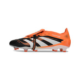 Adidas Predator 25 Elite Tongue Black and Orange Firm Ground FG Football Boot
