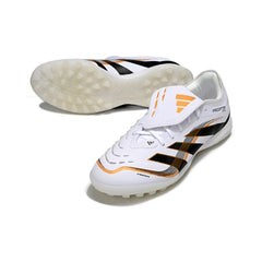 Adidas Predator 25 Elite Tongue White Black and Gold Turf TF Football Boot