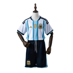 Argentina Adidas 2026 Home Kids Version Football T-Shirt