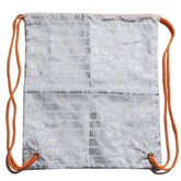 Nike Silver and Orange Boot Bag