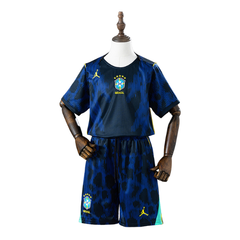 Brazil Nike 2026 Away Kids Version Football T-Shirt