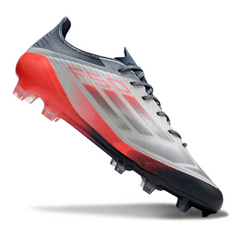 Adidas F50 Elite White Grey and Orange Firm Ground FG Football Boot