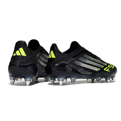 Adidas F50 Primeknit Elite Black White and Green Mixed Studs SG Football Boot