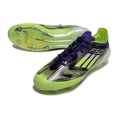 Adidas F50 Elite Purple and Green Firm Ground FG Football Boot
