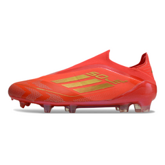 Adidas F50 Elite Laceless Red and Yellow Firm Ground FG Football Boot