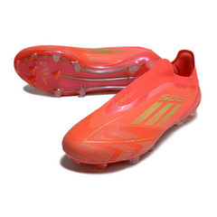 Adidas F50 Elite Laceless Red and Yellow Firm Ground FG Football Boot