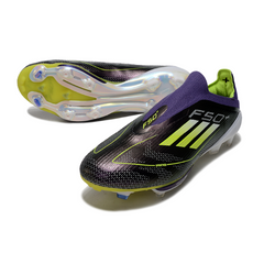 Adidas F50+ Elite Laceless Black and Red Firm Ground FG Football Boot