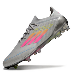 Adidas F50 Primeknit Elite Gray Pink and Yellow Firm Ground FG Football Boot
