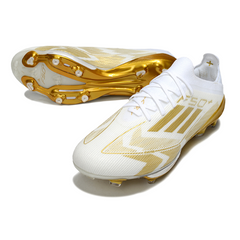 Adidas F50+ Elite White and Gold Firm Ground FG Football Boot