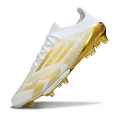 Adidas F50+ Elite White and Gold Firm Ground FG Football Boot