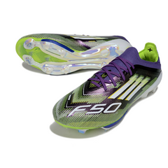 Adidas F50+ Elite Purple and Green Firm Ground FG Football Boot