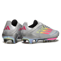 Adidas F50 + Elite Gray Pink and Yellow Mixed Studs SG Football Boot