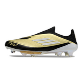 Adidas F50+ Elite Laceless Black and Yellow Firm Ground FG Football Boot