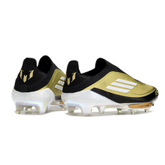 Adidas F50+ Elite Laceless Black and Yellow Firm Ground FG Football Boot