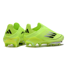 Adidas F50+ Elite Laceless Green and Black Firm Ground FG Football Boot