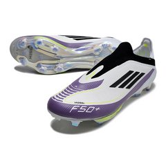 Adidas F50+ Elite Laceless Black and Orange Firm Ground FG Football Boot
