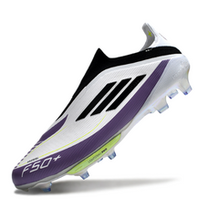 Adidas F50+ Elite Laceless Black and Orange Firm Ground FG Football Boot
