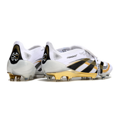 Adidas Predator 25 Elite Tongue White and Gold Firm Ground FG Football Boot