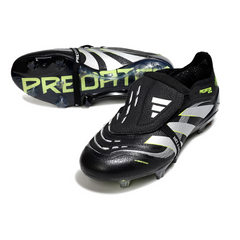 Adidas Predator 25 Elite Tongue Black White and Green Firm Ground FG Football Boot