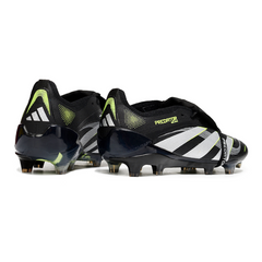 Adidas Predator 25 Elite Tongue Black White and Green Firm Ground FG Football Boot