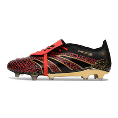 Adidas Predator 25 Elite Tongue Black and Red Firm Ground FG Football Boot